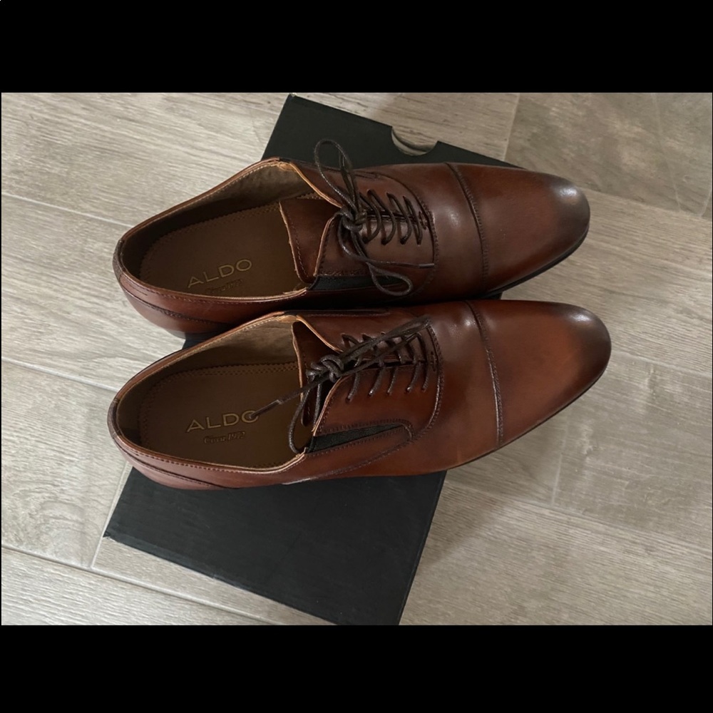 ALDO YIRANG -Mens Brown Chelsea Boots, Size 9.5/NWB